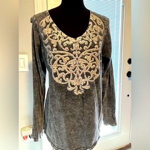 Maurice’s grey blouse with a beautiful design and sparkle on the front.